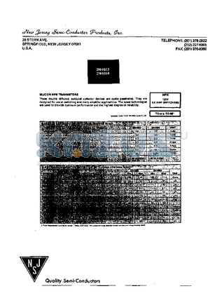 2N4863 datasheet - SILICON NPN TRANSISTORS