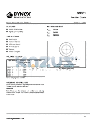 DNB6122 datasheet - Rectifier Diode