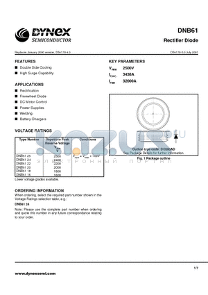 DNB6118 datasheet - Rectifier Diode