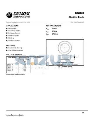 DNB6312 datasheet - Rectifier Diode