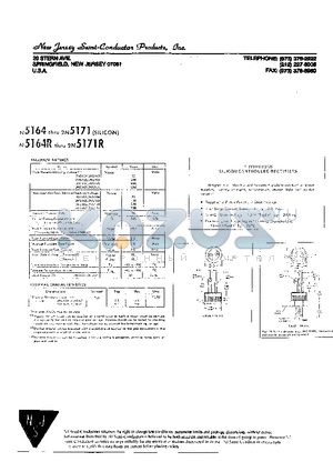 2N5164 datasheet - THYRISTORS SILICON CONTROLLED RECTIFIERS