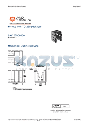 591202B00000 datasheet - For use with TO-220 packages