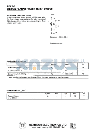 BZX2C120V datasheet - SILICON PLANAR POWER ZENER DIODES