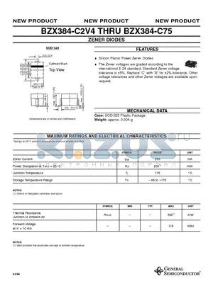 BZX384-B13 datasheet - BZX384