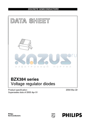 BZX384-B9V1 datasheet - Voltage regulator diodes