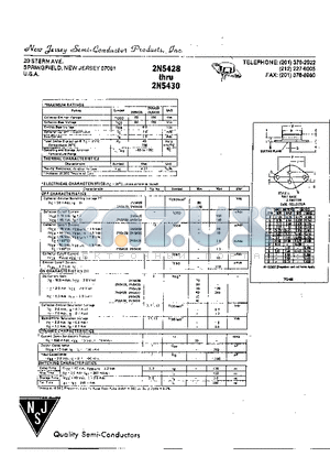 2N5429 datasheet - COLLECTOR EMITTER VOLTAGE