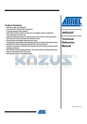 AVR32UC datasheet - Technical Reference Manual