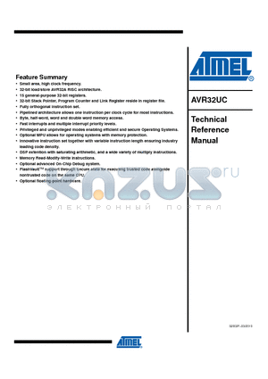 AVR32UC datasheet - Technical Reference Manual