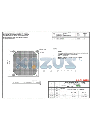 06450-SS datasheet - FAN FILTER SCREEN (120mm)