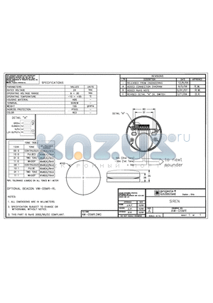 AW-05MR datasheet - SIREN