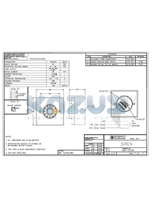 AW-10CSR datasheet - SIREN