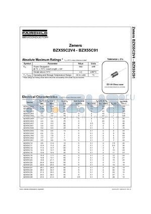 BZX55C24 datasheet - Zeners