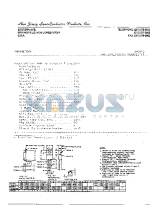 2N6042 datasheet - PNP DARLINGTON TRANSISTOR