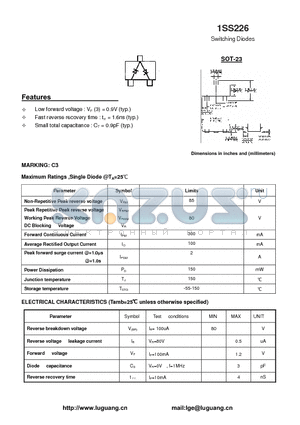 1SS226 datasheet - Switching Diodes