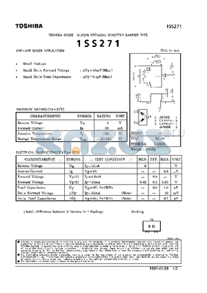 1SS271 datasheet - DIODE (VHF~UHF MIXER APPLICATION)