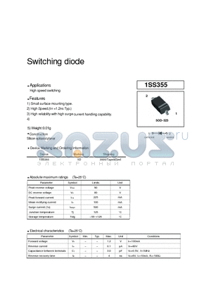 1SS355 datasheet - Switching diode