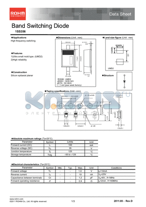 1SS356_11 datasheet - Band Switching Diode