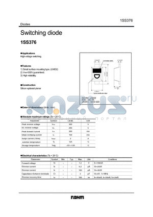 1SS376 datasheet - Switching diode