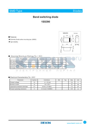 1SS390 datasheet - Band switching diode