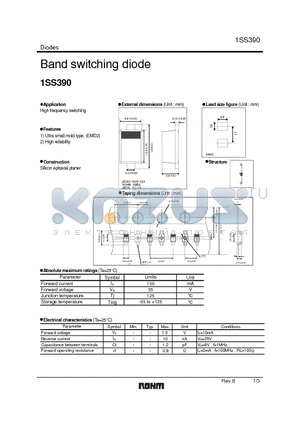 1SS390_1 datasheet - Band switching diode