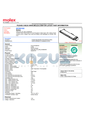 0674921422 datasheet - 1.27mm (.050