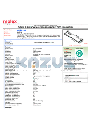 0674921832 datasheet - 1.27mm (.050