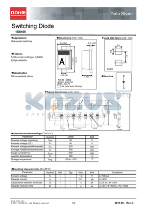 1SS400 datasheet - Switching Diode