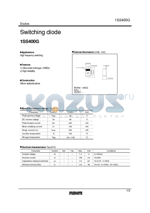 1SS400G datasheet - Switching diode