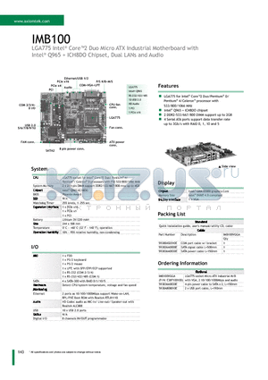 593836A0030E datasheet - 2 DDR2-533/667/800 DIMM support up to 2GB