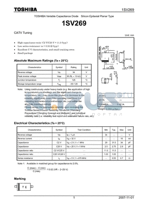 1SV269_07 datasheet - CATV Tuning