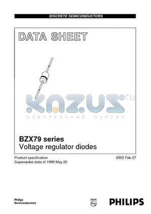 BZX79-C13 datasheet - Voltage regulator diodes