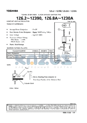 1Z150 datasheet - DIODE (CONSTANT VOLTAGE REGULATION)