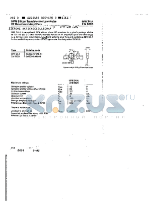 2N6620 datasheet - NPN SILICON TRANSISTOR FOR LOW NOISE RF BROADBAND AMPLIFIER