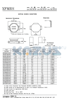 2XF00100S1M datasheet - INDUCTORS