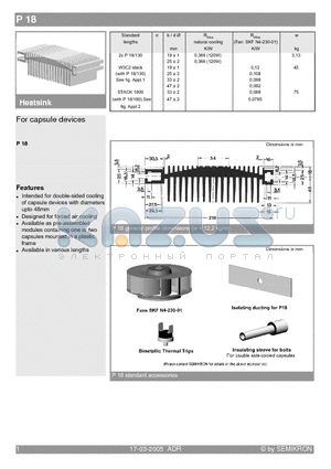 2XP18/130 datasheet - For capsule devices
