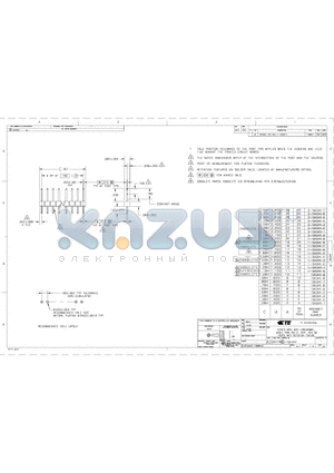 2-104344-3 datasheet - HEADER ASSY, MOD II,BREAKAWAY, SINGLE ROW,.100 CL, VERT, .025 SQ POSTS, WITH RETENTION FEATURE