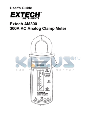 AM300 datasheet - 300A AC Analog Clamp Meter