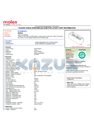 0713491011 datasheet - 2.54mm (.100