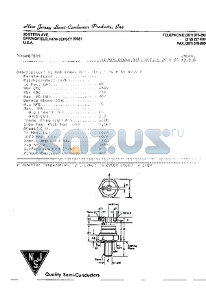 2N6841 datasheet - SI NPN POWER BJT