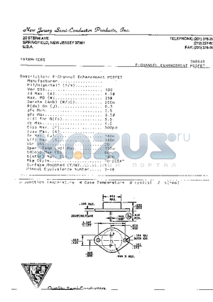 2N6849 datasheet - P-CHANNEL ENHANCEMENT MOSFET