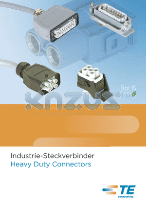 2-1103000-3 datasheet - Industrie-Steckverbinder Heavy Duty Connectors