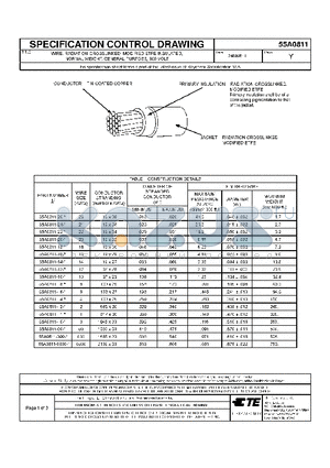 2-1191601-1 datasheet - WIRE, RADIATION-CROSSLINKED, MODIFIED ETFE-INSULATED, NORMAL WEIGHT, GENERAL PURPOSE, 600 VOLT