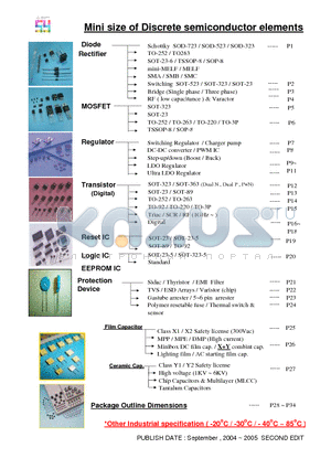 2N7002 datasheet - Mini size of Discrete semiconductor elements