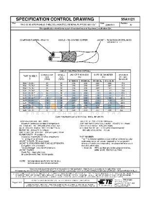 2-1192393-0 datasheet - RWO CONDUCTOR CABLE, SHIELDED, JACKETED, GENERAL PURPOSE, 600 VOLT