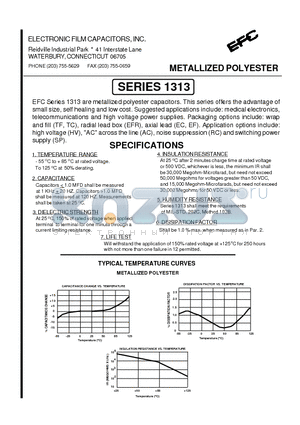 1213EC-3-0.1-1-02 datasheet - METALLIZED POLYESTER