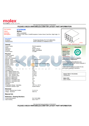 0719790206 datasheet - 2.54mm (.100