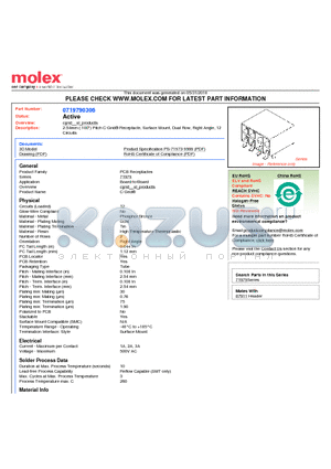 0719790306 datasheet - 2.54mm (.100