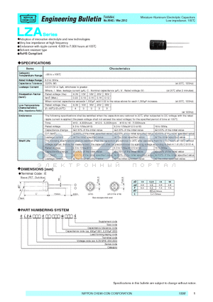 122MJ25S datasheet - Engineering Bulletin