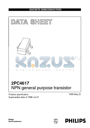2PC4617 datasheet - NPN general purpose transistor
