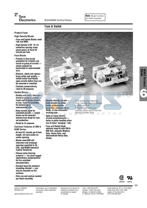 2-1437397-0 datasheet - Fuse & Switch